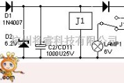 灯光控制中的停电自动照明灯电路图