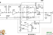 充电电路中的用六反相器制作的DC/DC变换电路图