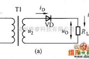 整流单元中的单相半波整流电路图