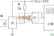 霍尔传感器中的HK-1型霍尔接近开关组成的计数器电路