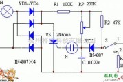 电源电路中的光照控制自动调光台灯电路图