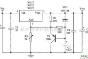 稳压电源中的由W317L／W317M／W317构成的慢启动15V输出的稳压器应用电路