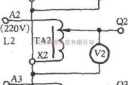 专用测量/显示电路中的三只调压器星形接线获得0～433V电压电路图