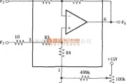 仪表放大器中的INA105可微调失调电压电路