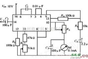 检测电路中的一款CD4046构成的频率计电路图