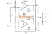 仪表放大器中的INA122的信号和电源的基本连接电路