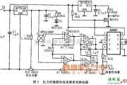 温度传感电路中的MPX2100构成的电压频率变换电路图