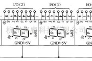 LED电路中的4位LED显示器的构成电路图