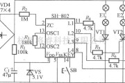 灯光控制中的四路闪烁灯串电路(7)(SH-802)