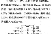 仪器仪表中的放大器引脚信主要特性 CLC411  高速视频运算放大器