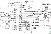 光电电路中的电话线进行数字通信的电路原理图