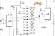 数字电路中的由CD4017组成的超声驱虫电路图