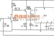 语音电路中的555构成的花盆缺水告知器电路图