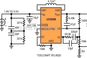 LED电路中的由太阳能电池供电的 LED 驱动器电路图