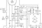 LED电路中的具有显示功能电风扇的电路图