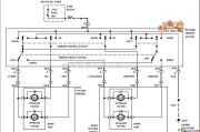 通用95奥兹莫比尔ACHIEV电动后视镜电电路图