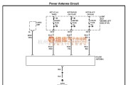 马自达中的mazda　电动天线电路图