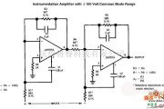 仪表放大器中的正负100V共模电压的仪表放大器电路图