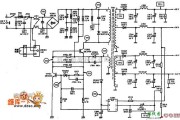 显示器电源中的彩色显示器(SAMPO KOS-1429型)的电源电路图