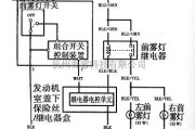 本田中的雅阁2003年款车型前雾灯电路图