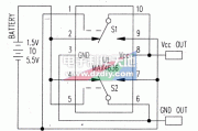 能实现电池反接校正的MAX4636