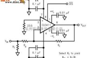 单片机制作中的CLC411应用电路图