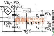 稳压电源中的双极性稳压电源电路图