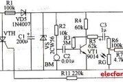 光敏电阻延时节电开关电路