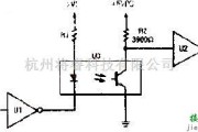 光电耦合器中的一款光耦合隔离电路图