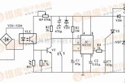 灯光控制中的基于HF1095构成的无线遥控、触摸式调光照明控制器电路图