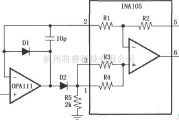 仪表放大器中的精密绝对值缓冲器(INA105)