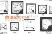 仪器仪表中的交直流自动控制和配电系统用电表外形电路图