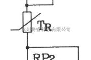 温度传感电路中的T-121温度传感器构成电子温度表电路图