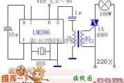 灯光控制中的简单易制的声控音乐彩灯控制器电路图