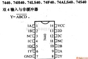 数字电路中的74系列数字电路7440.74H40等双四输入或非缓冲器