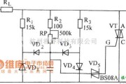 晶闸管控制中的双向晶闸管控制感性负载电路图