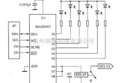 LED电路中的MAX6965驱动白光LED电路图