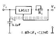 电源电路中的由LM317组成的高精度恒流源电路图