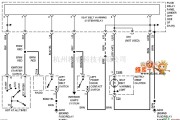 大众（一汽）中的96大众捷达报警系统电路图
