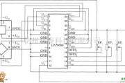 传感信号处理中的角度传感器信号调理器UZZ9000和磁阻式传感器KMZ41构成的电压输出式角度检测电路图