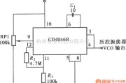 振荡电路中的用CD4046组成的有限频率范围振荡器