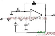 采用放大器制作二阶段低通滤波器电路