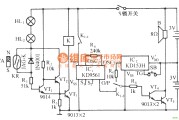 防盗门铃电子锁电路图