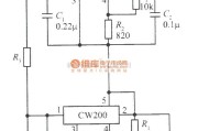 电源电路中的两个CW200输出电压叠加的集成稳压电源