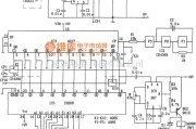 专用测量/显示电路中的十路温度巡回检测电路(555、CD4069、CH208)电路图