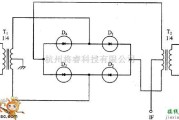 光敏二极管、三极管电路中的双平衡二极管混频电路图