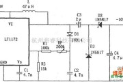 DC-DC中的LT1172构成的极性反转型升压电源电路图