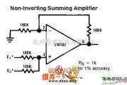 模拟电路中的同相加法器电路图