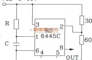 定时控制中的RS6445C长时间定时集成电路典型应用电路