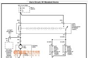 别克中的别克喇叭电路图（标准配置）